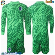 Maglie da calcio Olanda Portiere Prima Maglia Bambino Europei 2024 Manica Lunga (+ Pantaloni corti)